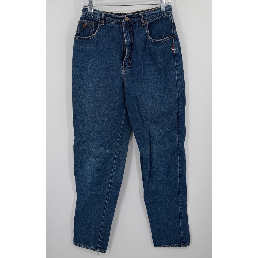 Vintage Jordache High Waisted Mom Jeans Medium Wash Cotton Size 14L Made in HK